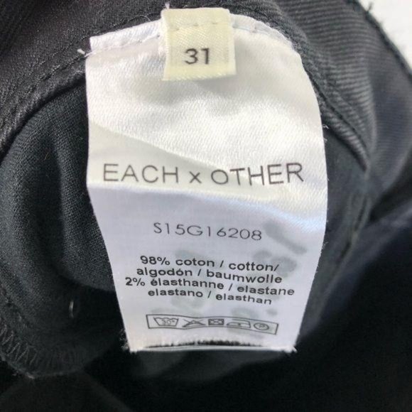 Each x Other Contrast Panel Moto Jeans Knee Slit - Picture 13 of 13